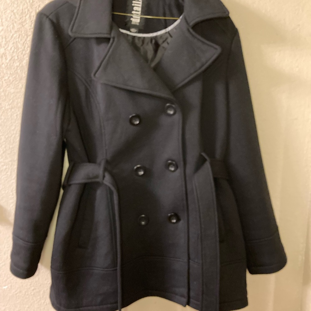 Details XXL Hooded Belted Peacoat, super cute and soft material.